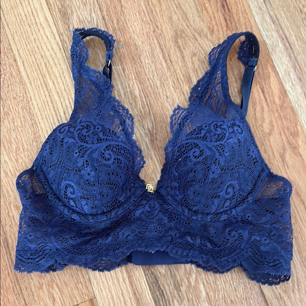 Lace Bralette in Navy Blue
